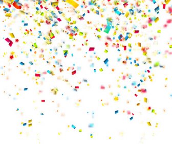 Colorful Confetti Holiday Background Vector