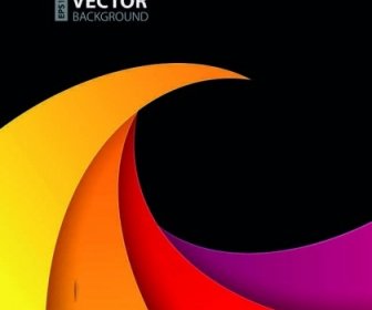 Warna-warni Kreatif Geometri Latar Belakang Vector Set