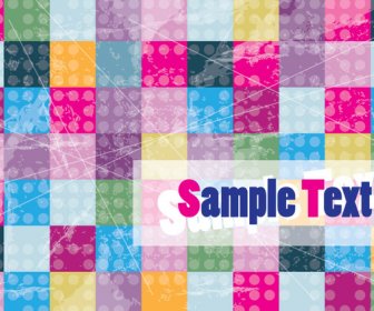 Colorful Cubes Background Card