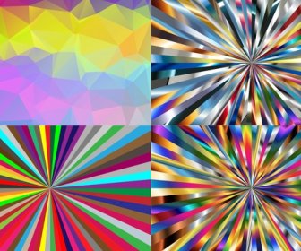 色彩錯覺模式向量插畫