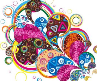 Colorful Design Abstract Vector Graphic