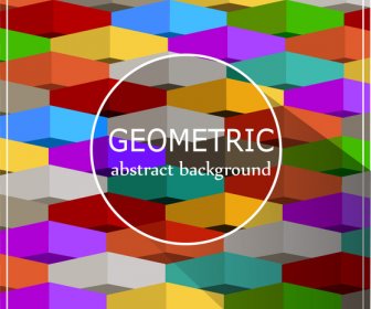 Colorful Geometry Abstract Background