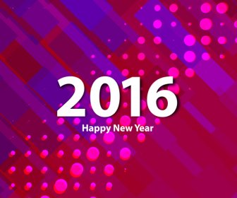 Colorful Happy New Year 2016 Background