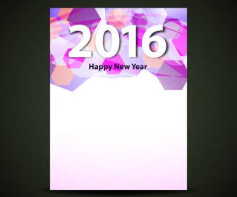 다채로운 새 해 복 많이 2016 배경