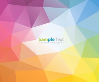Colorful Polygon Background Vector Illustration