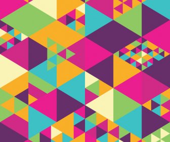 Colorful Shapes Abstract Background