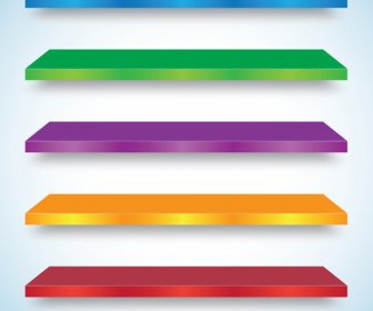 Colorful Shelf Vectors