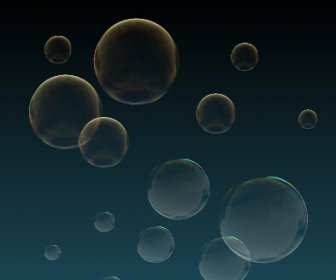 Bunte Seifenblasen Wasser Vektor-Satz