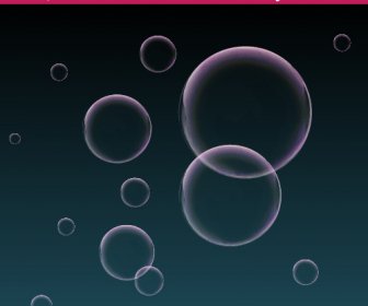 Burbujas De Agua De Jabón Colorido Vector Set