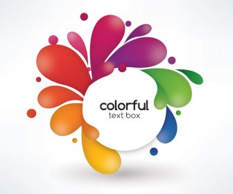 Vector De Caja De Texto Colorido