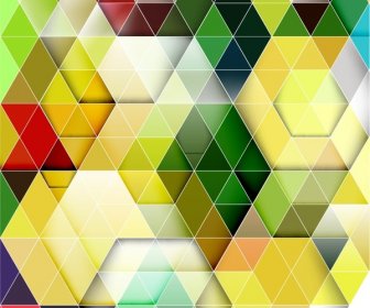 ภาพสามเหลี่ยมที่มีสีสันพื้นหลังเวกเตอร์
