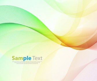 Colorful Wave Background Abstract Vector Illustration