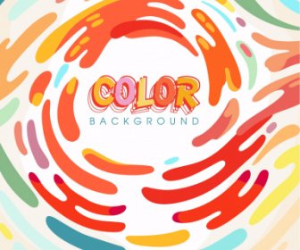 Colors Background Template Flat Dynamic Decor