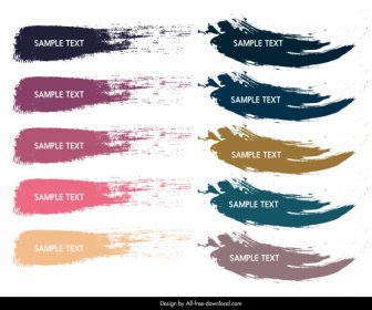 Colors Codes Templates Grunge Stroke Sketch