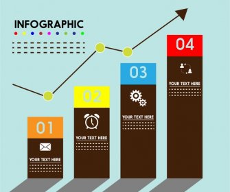 Column Chart Style Infographic Design