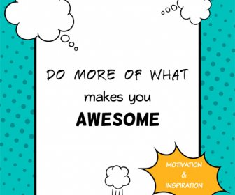 Comic Book Template With Text Cloud Vector