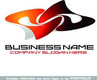 会社ビジネス ロゴ創造的なデザイン