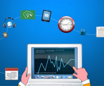 Computing Vector Illustration With User Interface Icons