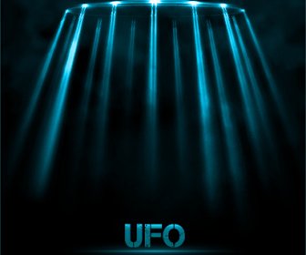 Konsep Ufo Latar Belakang Elemen Desain