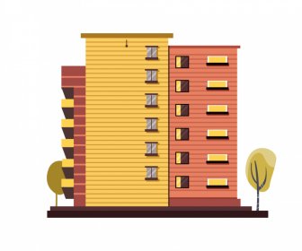 condominium apartment template side view sketch