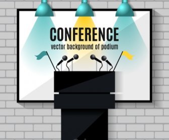 Conference Stage Illustration