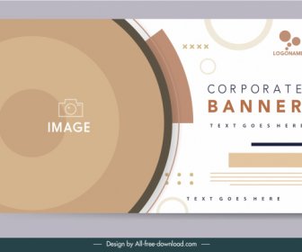 corporate banner template elegant bright modern design