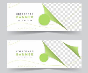 Corporate Banner Templates Elegant Bright Checkered