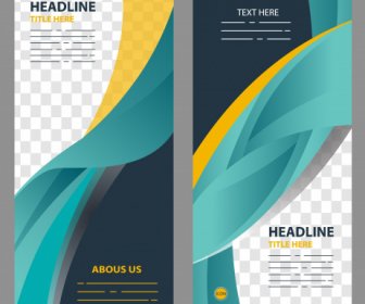 Corporate Banner Templates Modern Colorful Dynamic Decor