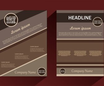 Corporate Brochure Design With Dark Classical Background