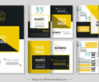 Corporate Brochure Templates Modern Colorful Elegant Design