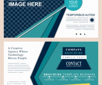 Corporate Brochure Templates Modern Elegant Colorful Abstract Decor