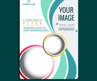 Corporate Flyer Template Modern Abstract Flat Motion Design