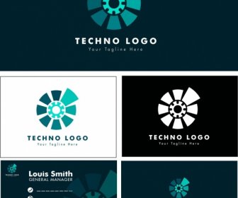 Corporate Identity Sets Technology Style Logo Name Card