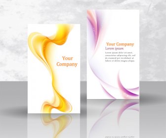 Corporate Identity Template With Abstract Swirl Pattern
