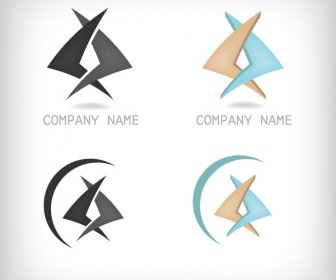 Desain Perusahaan Modern Logo Vektor