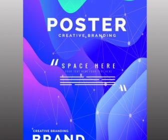 Corporate Poster Template Modern Colorful Dynamic Technology Decor
