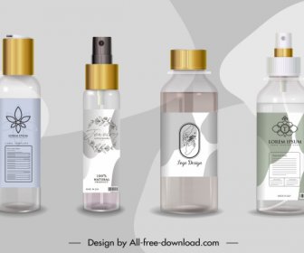 Kosmetische Werbung Hintergrund Glänzend Moderne Realistisches Design