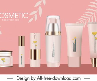 Kozmetik Reklam Afiş Lüks Dekor Modern Gerçekçi