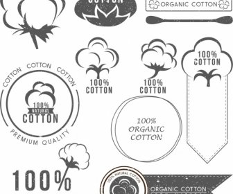 Les Diverses Formes D'isolement Vintage De Coton