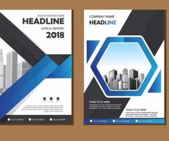 Cover Brochure Layout Annual Report Poster Flyer With Geometric Shape