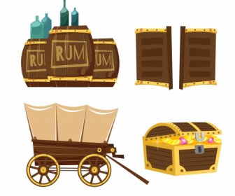 cowboy story design elements classical symbols sketch