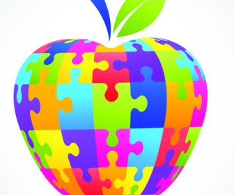 Creative Apple Vector Illustration Set