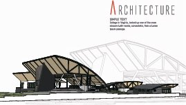 kreatif arsitektur konsep latar belakang vektor