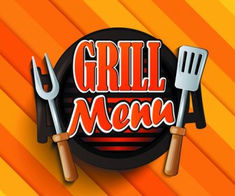kreatif barbeque elemen latar belakang