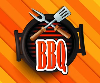 kreatif barbeque elemen latar belakang