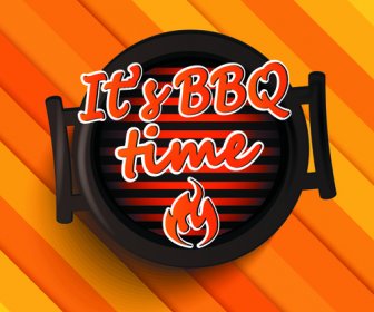 kreatif barbeque elemen latar belakang
