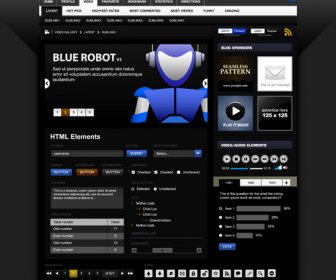 Desain Vektor Kreatif Hitam Template Website