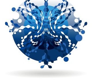 Estilo Criativo Azul Negócios Logotipos Set Vector