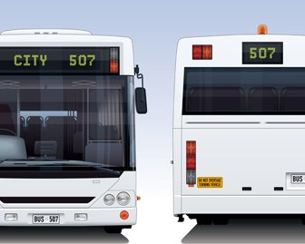креативный вектор дизайна автобуса 6