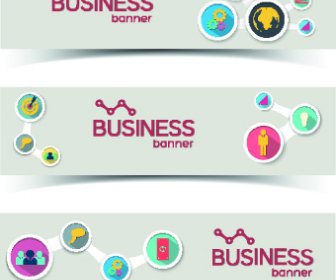 Vettore Degli Elementi Di Business Creativo Banner